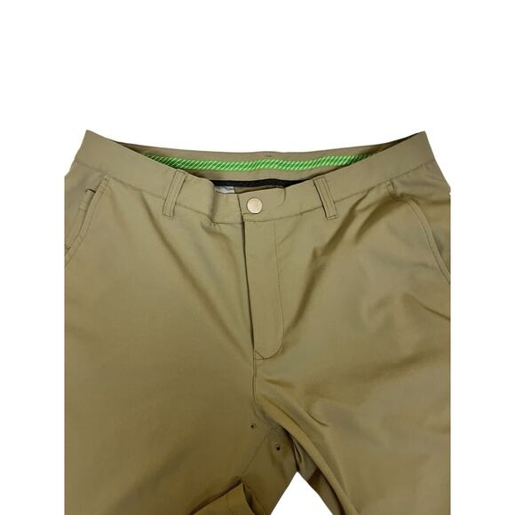 Bonobos Golf Pants Mens 35x30 Beige Khaki Performance Tour Slim Fit No Slip - Picture 3 of 6